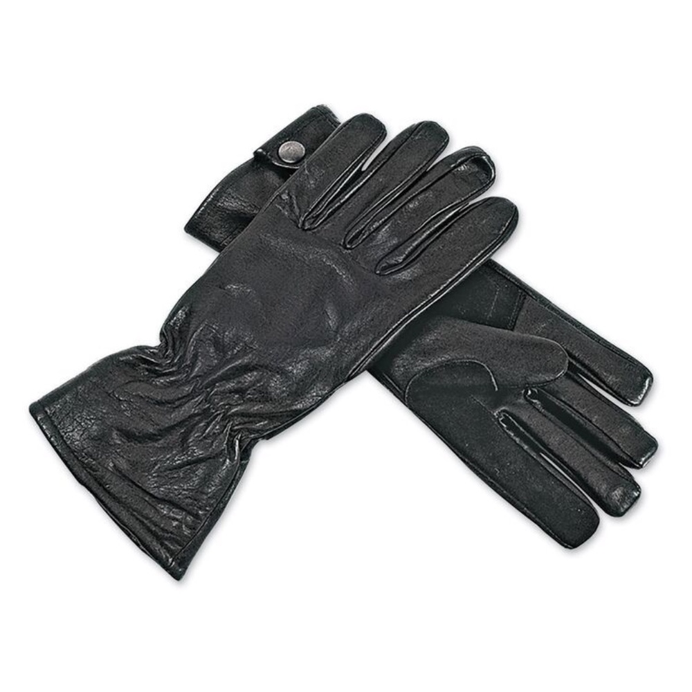 Women leather motorcycle riding gloves- L